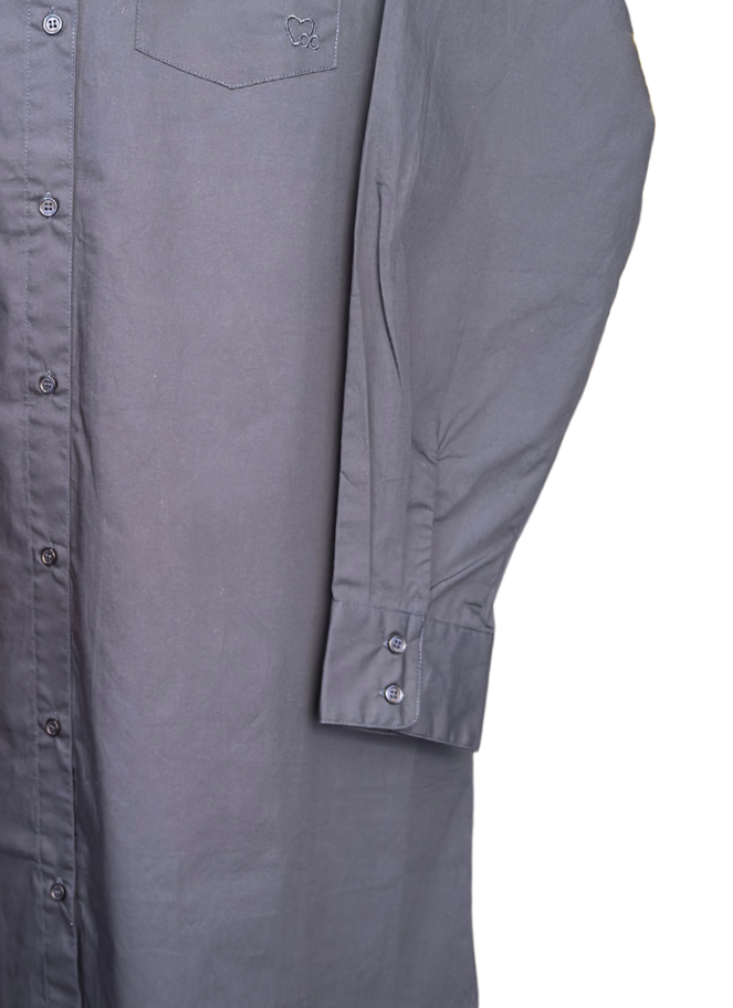 Coster Long Navy Shirt Dress