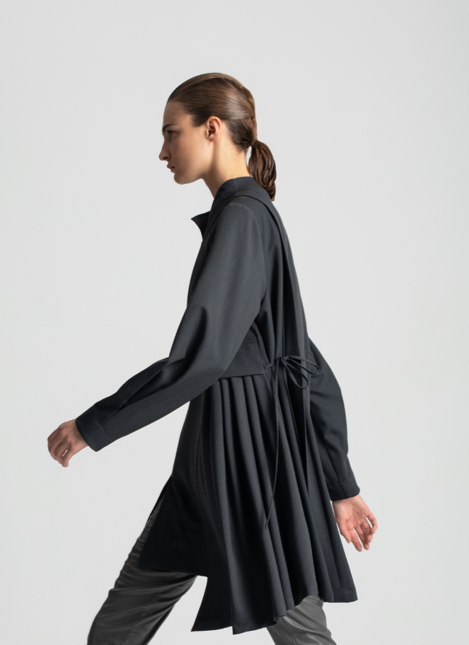 Lotus Eaters Asymmetric Pleated Tunic