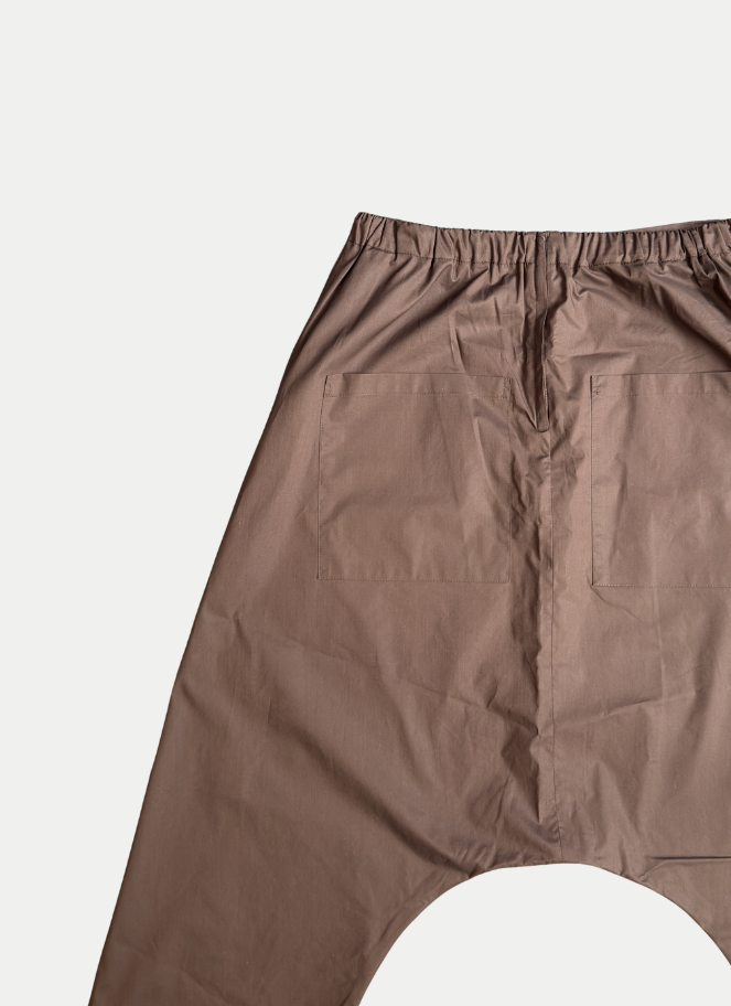 Xenia Cocoa Brown Capri Pants Jata