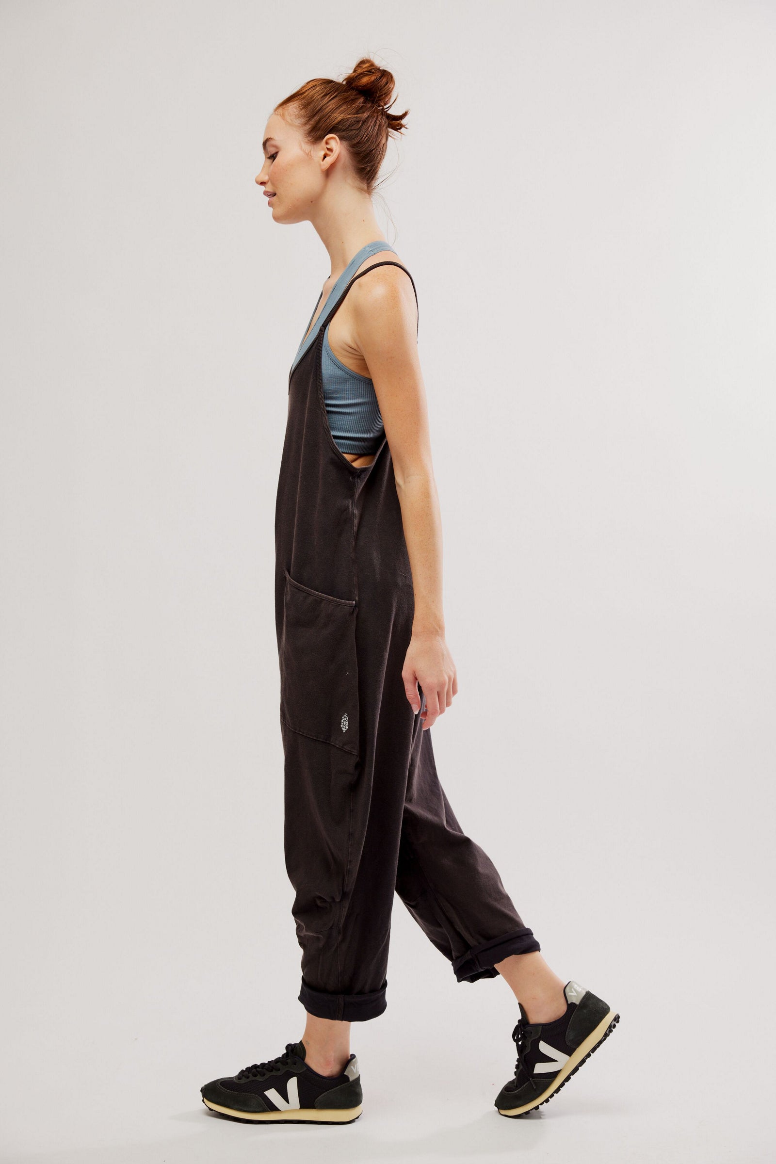 Hot Shot Onesie in Washed Black by Free People