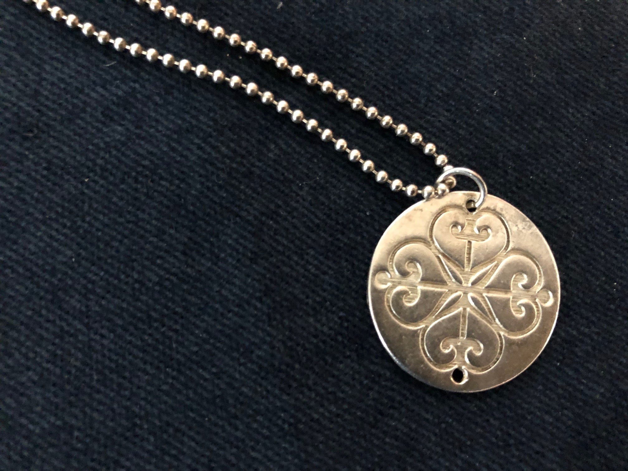 Silver Plated Medallion Necklace