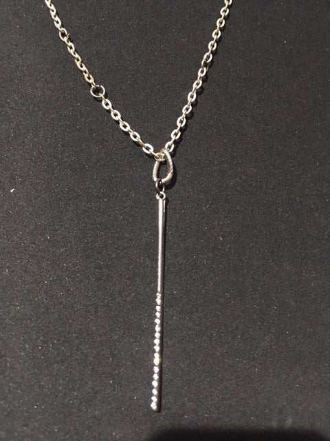 Silver Rod Necklace