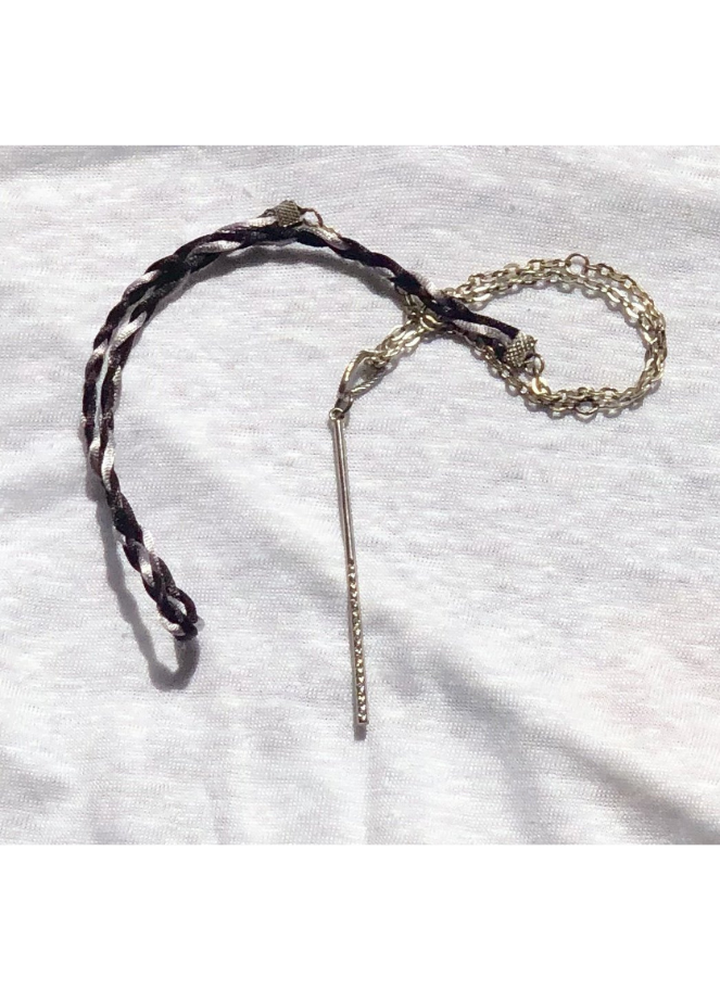 Silver Rod Necklace